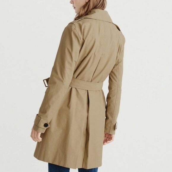 NWT Abercrombie & Fitch Classic Tan Trench Coat Size XL - Picture 3 of 14